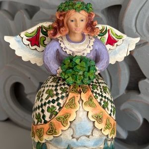 Jim Shore, Heartwood Creek Angel, “May the Road Rise Up to Meet You”, #C4007246